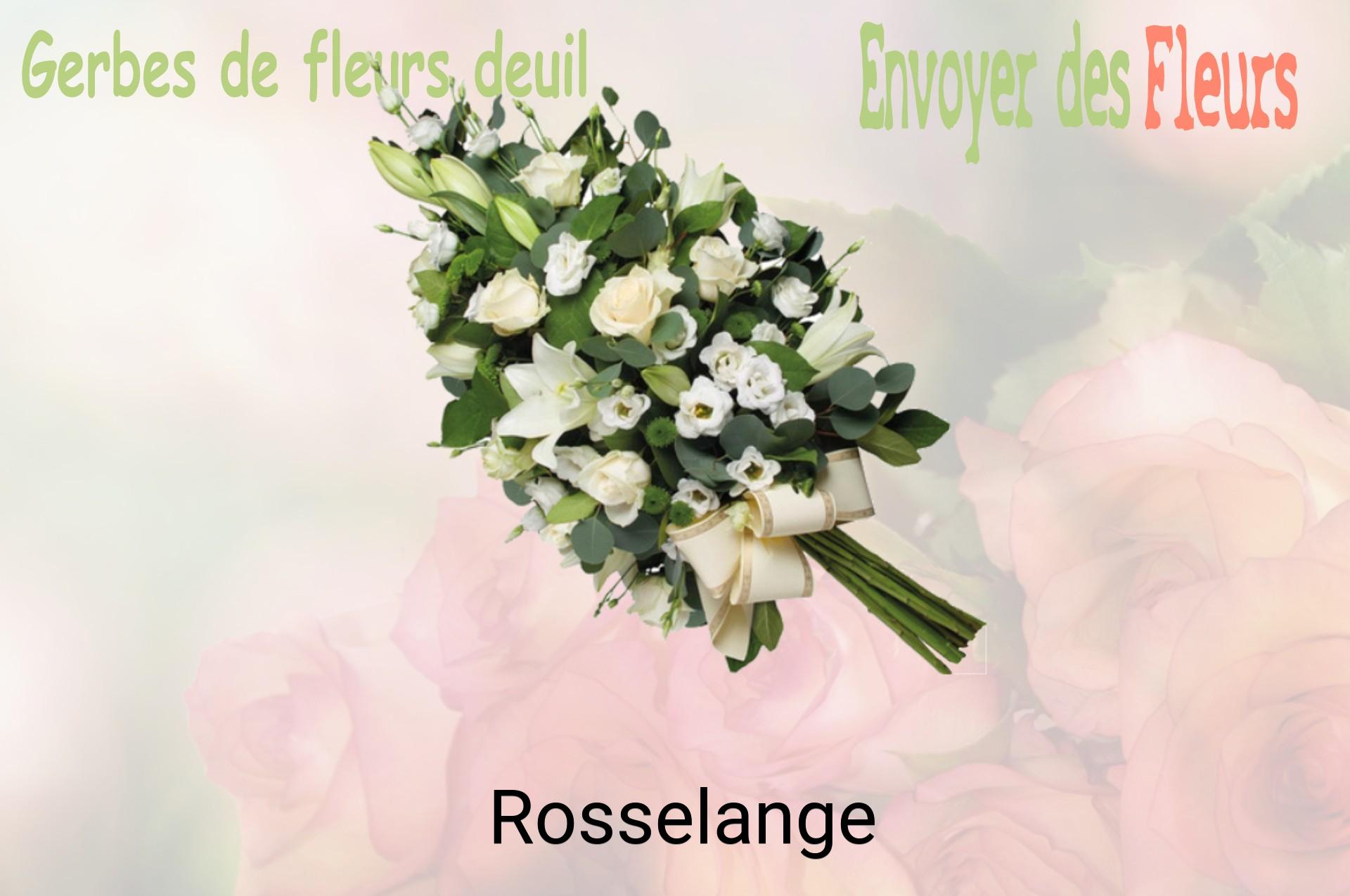 Gerbe de fleurs de deuil livrée à Rosselange